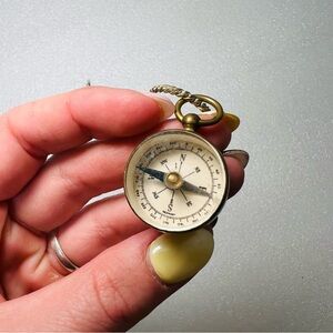 Antique Brass German Compass